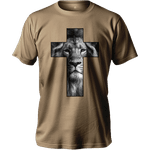 Camiseta 100% Algodão Masculino E Feminino Católica Cruz Leão