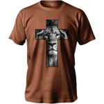 Camiseta 100% Algodão Masculino E Feminino Católica Cruz Leão
