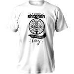 Camiseta 100% Algodão Masculino E Feminino Católica Cruz Sagrada São Bento