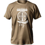 Camiseta 100% Algodão Masculino E Feminino Católica Cruz Sagrada São Bento
