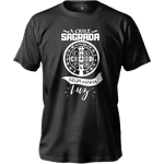 Camiseta 100% Algodão Masculino E Feminino Católica Cruz Sagrada São Bento
