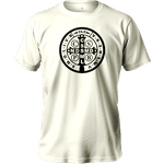 Camiseta 100% Algodão Masculino E Feminino Católica Cruz De São Bento