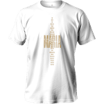 Camiseta 100% Algodão Masculino E Feminino Católica Cruz Frase Virgem Maria