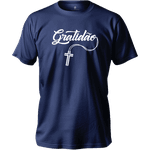 Camiseta 100% Algodão Masculino E Feminino Religiosa Gratidão