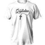 Camiseta 100% Algodão Masculino E Feminino Religiosa Gratidão