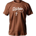 Camiseta 100% Algodão Masculino E Feminino Religiosa Gratidão