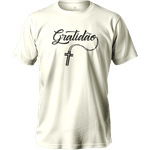 Camiseta 100% Algodão Masculino E Feminino Religiosa Gratidão