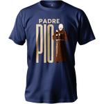 Camiseta 100% Algodão Masculino E Feminino Cristã Católica Frase Padre Pio
