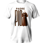 Camiseta 100% Algodão Masculino E Feminino Cristã Católica Frase Padre Pio