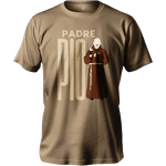 Camiseta 100% Algodão Masculino E Feminino Cristã Católica Frase Padre Pio
