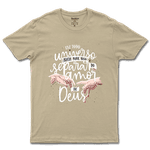 Camiseta De Algodão Masculino E Feminino Cristã Religiosa Amor De Deus
