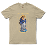 Camiseta De Algodão Masculino E Feminino Católica Mãe Imaculada