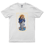 Camiseta De Algodão Masculino E Feminino Católica Mãe Imaculada