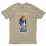 Camiseta De Algodão Masculino E Feminino Católica Mãe Imaculada