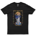 Camiseta De Algodão Masculino E Feminino Católica Mãe Imaculada