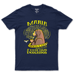 Camiseta De Algodão Masculino E Feminino Católica Maria Santa E Fiel