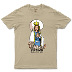 Camiseta De Algodão Masculino E Feminino Católica Nossa Senhora de Fatima