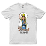 Camiseta De Algodão Masculino E Feminino Católica Nossa Senhora de Fatima