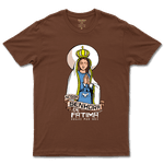 Camiseta De Algodão Masculino E Feminino Católica Nossa Senhora de Fatima