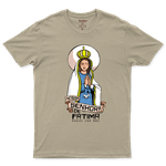 Camiseta De Algodão Masculino E Feminino Católica Nossa Senhora de Fatima