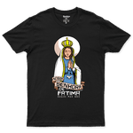 Camiseta De Algodão Masculino E Feminino Católica Nossa Senhora de Fatima