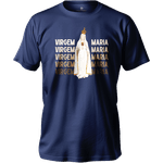 Camiseta De Algodão Masculino E Feminino Católica Virgem Maria