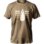 Camiseta De Algodão Masculino E Feminino Católica Virgem Maria