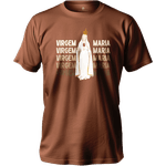 Camiseta De Algodão Masculino E Feminino Católica Virgem Maria