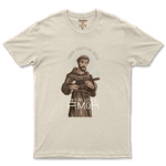 Camiseta De Algodão Masculino E Feminino Católica Frase São Francisco De Assis