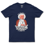 Camiseta De Algodão Masculino E Feminino Católica Frase São João Paulo II 
