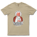 Camiseta De Algodão Masculino E Feminino Católica Frase São João Paulo II 