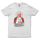 Camiseta De Algodão Masculino E Feminino Católica Frase São João Paulo II 