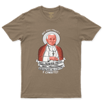 Camiseta De Algodão Masculino E Feminino Católica Frase São João Paulo II 