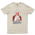 Camiseta De Algodão Masculino E Feminino Católica Frase São João Paulo II 