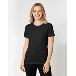 Camiseta Básica Feminina Preta Manga Curta