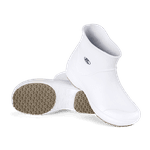 Bota Cano Curto Antiderrapante BB85 Branco Soft Works