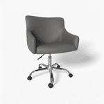 Poltrona Esmeralda Giratória Corino Sintético