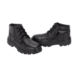 Bota De Couro Masculina Preta Bico Reforçado