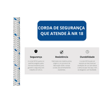 Corda de Segurança Poliamida 12mm NR18 Rolo com 200 metros – PLASMÓDIA