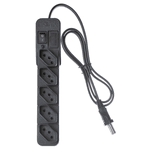 Filtro de Linha 5 Tomadas 1M Preto