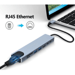 HUB USB Tipo-C 8 em 1 Lotus - LT-T801