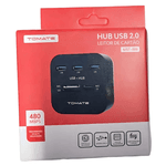 HUB USB 2.0 Leitor de Cartão 480Mbps MST-008 Tomate 