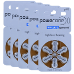 Pilha Auditiva 1.4v Powerone mod. n.312 (COM 4 CARTELAS)