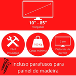 Suporte para TV Universal Fixo Brasforma SBRU1758 10'' - 85''