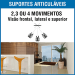 Suporte para TV Articulado de 37'' A 85'' SBRP2445 Brasforma