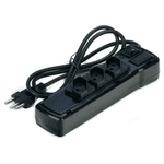 Filtro de Linha 3 Tomadas 1M Preto