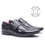 Sapato Social em Couro Verniz Preto -0263PU