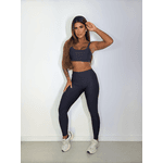 Conjunto Calça Top Paralelo Preto