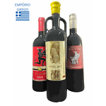 Kit Vinho em Triplo - Silinos, Greek Art e Dionysos 