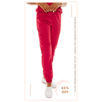  Calça Jogger de Gabardine – Borgonha